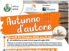 Torna a Seveso la rassegna “Autunno d’autore”: tutti gli appuntamenti tra libri, riflessioni e cultura